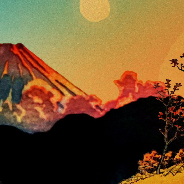 New Year's Morning in Shades of Orange - Nature Landscape Coffee Mug Gallery Image 2