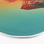 New Year's Morning in Shades of Orange - Nature Landscape Bath Mat Gallery Image 3
