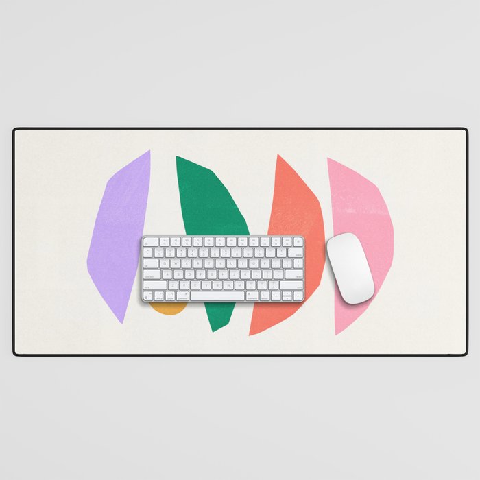 The Sundowner: Stacked Shapes 01 Desk Mat Gallery Image 1