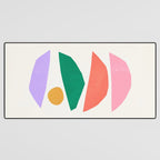The Sundowner: Stacked Shapes 01 Desk Mat Gallery Image 3