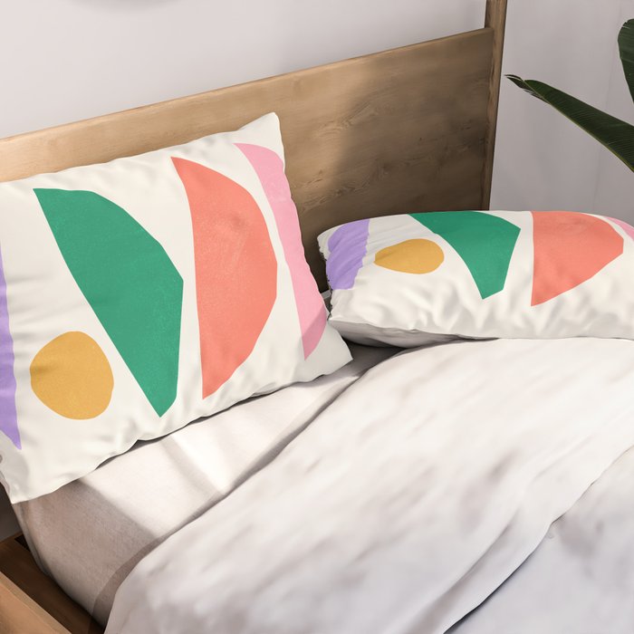 The Sundowner: Stacked Shapes 01 Pillow Sham Gallery Image 2