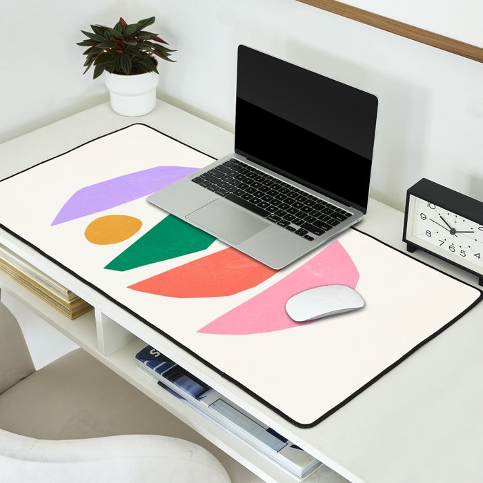 The Sundowner: Stacked Shapes 01 Desk Mat Gallery Image 2