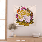 Aquarius Skull Wall Tapestry Gallery Image 2