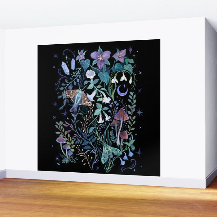 Night Garden Wall Mural Gallery Image 2