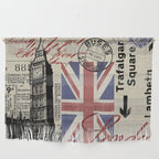London Great Britain Big Ben Flag Collage Wall Hanging Gallery Image 1