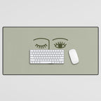 Wink (Green) Desk Mat Gallery Image 1