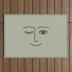 Wink (Green) Outdoor Rug Gallery Image 1