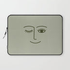 Wink (Green) Laptop Sleeve Gallery Image 1