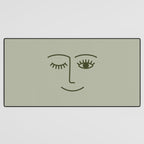 Wink (Green) Desk Mat Gallery Image 3
