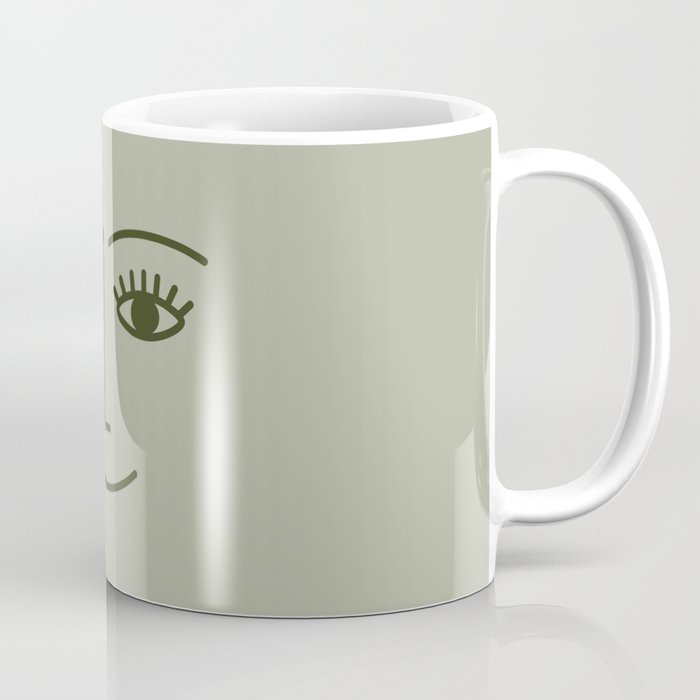 Wink (Green) Coffee Mug Gallery Image 1