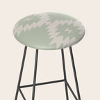 Southwestern Minimalism - Neutral Sage Green Stool Gallery Image 2