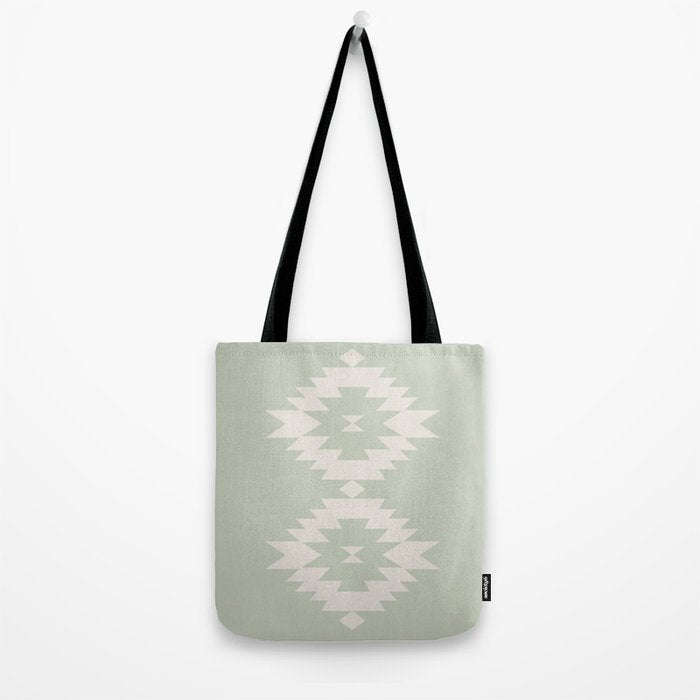 Southwestern Minimalism - Neutral Sage Green Tote Bag Gallery Image 2