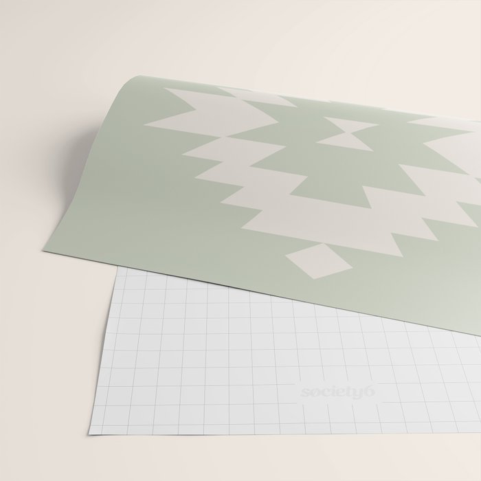 Southwestern Minimalism - Neutral Sage Green Wrapping Paper Gallery Image 2
