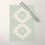 Southwestern Minimalism - Neutral Sage Green Wrapping Paper Gallery Image 1