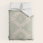 Southwestern Minimalism - Neutral Sage Green Duvet Cover Gallery Image 6