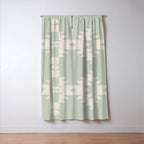 Southwestern Minimalism - Neutral Sage Green Window Curtain Gallery Image 3