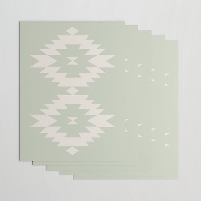 Southwestern Minimalism - Neutral Sage Green Wrapping Paper Gallery Image 3
