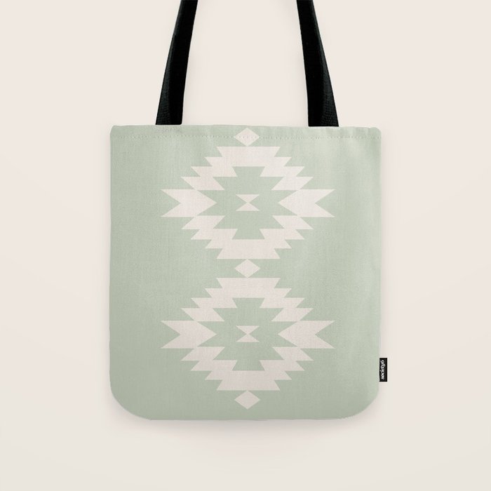 Southwestern Minimalism - Neutral Sage Green Tote Bag Gallery Image 1