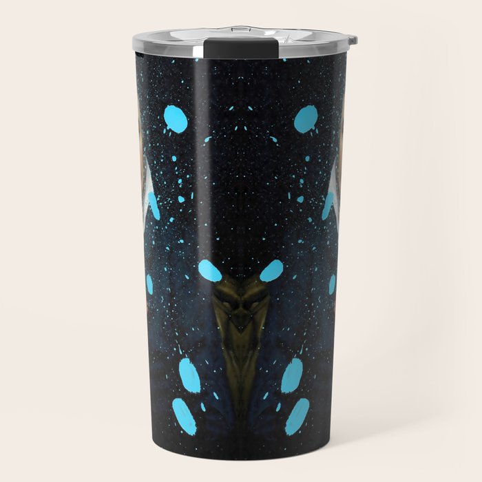 Brutalized Portrait of a Gentleman 1 Travel Mug Gallery Image 1