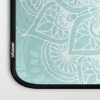 Mandala, Yoga, Love, Flower of Life, Teal Green Laptop Sleeve Gallery Image 3