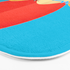 Colorful Snakes On A Desert Bath Mat Gallery Image 3