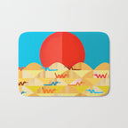 Colorful Snakes On A Desert Bath Mat Gallery Image 1