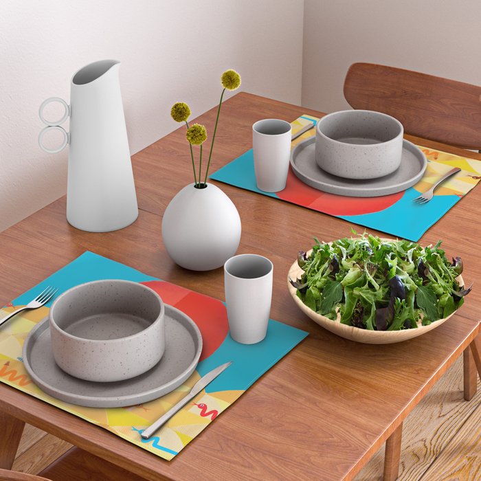 Colorful Snakes On A Desert Placemat Gallery Image 2