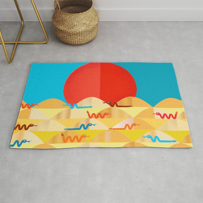 Colorful Snakes On A Desert Rug Gallery Image 1