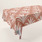 Boho Rustic Palm Radiance Terracotta Tablecloth Gallery Image 1
