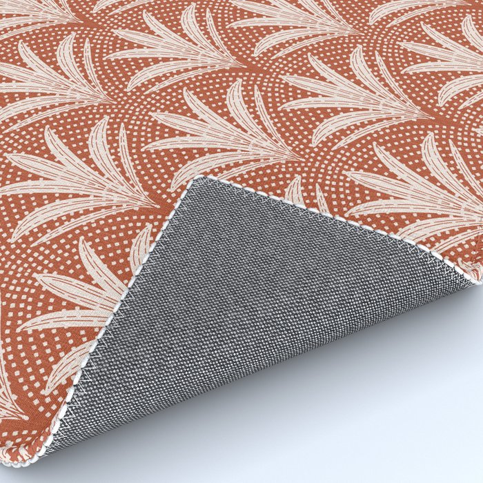 Boho Rustic Palm Radiance Terracotta Rug Gallery Image 4