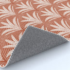 Boho Rustic Palm Radiance Terracotta Rug Gallery Image 4
