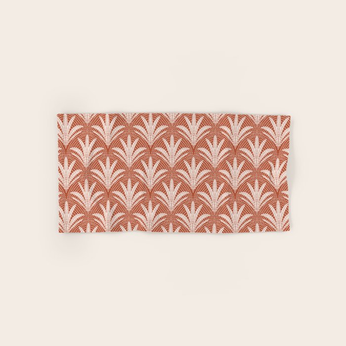 Boho Rustic Palm Radiance Terracotta Bath Towel Gallery Image 1
