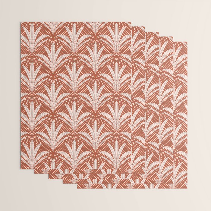 Boho Rustic Palm Radiance Terracotta Wrapping Paper Gallery Image 3