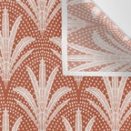 Boho Rustic Palm Radiance Terracotta Wall Tapestry Gallery Image 3