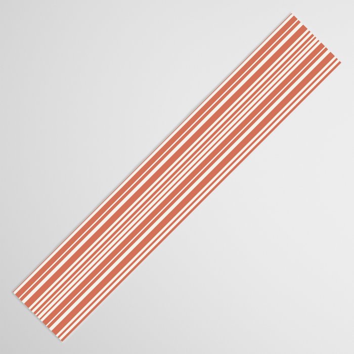 Classic Stripes XLVII - Brick Red Table Runner Gallery Image 3