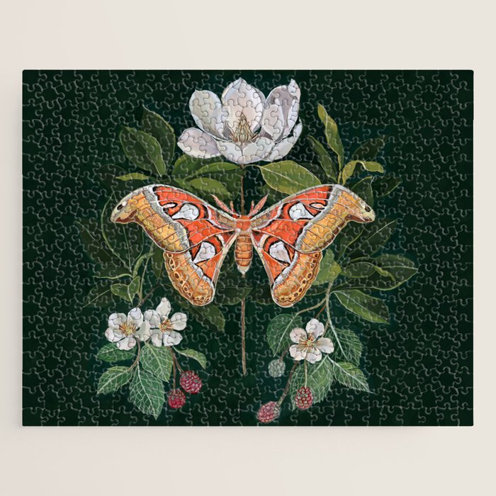 Atlas Moth Magnolia Jigsaw Puzzle Gallery Image 1