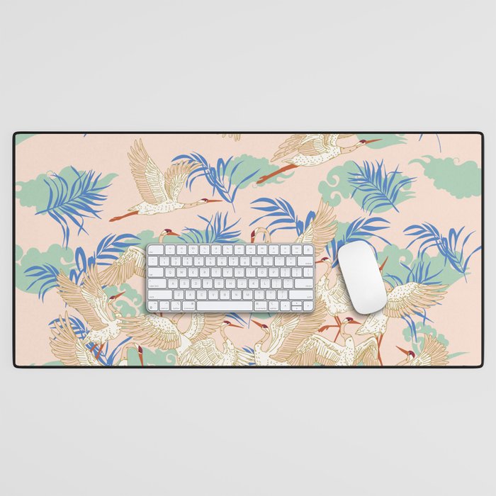 Cranes dance Desk Mat Gallery Image 1