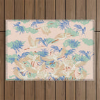 Cranes dance Outdoor Rug Gallery Image 1