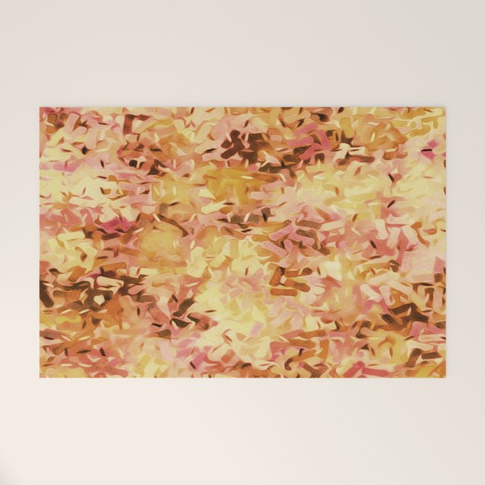 Confetti Autumn Orange Welcome Mat Gallery Image 1