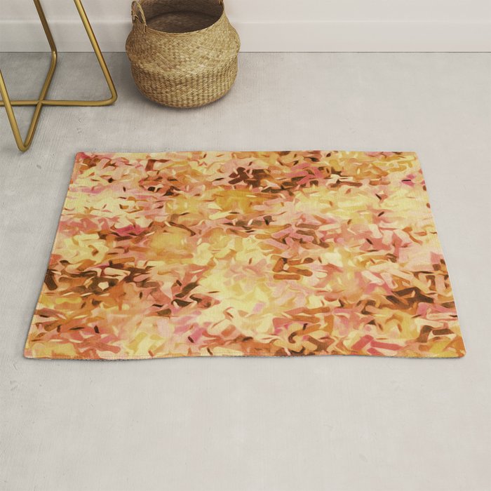 Confetti Autumn Orange Rug Gallery Image 1