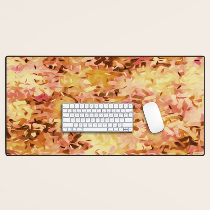Confetti Autumn Orange Desk Mat Gallery Image 1