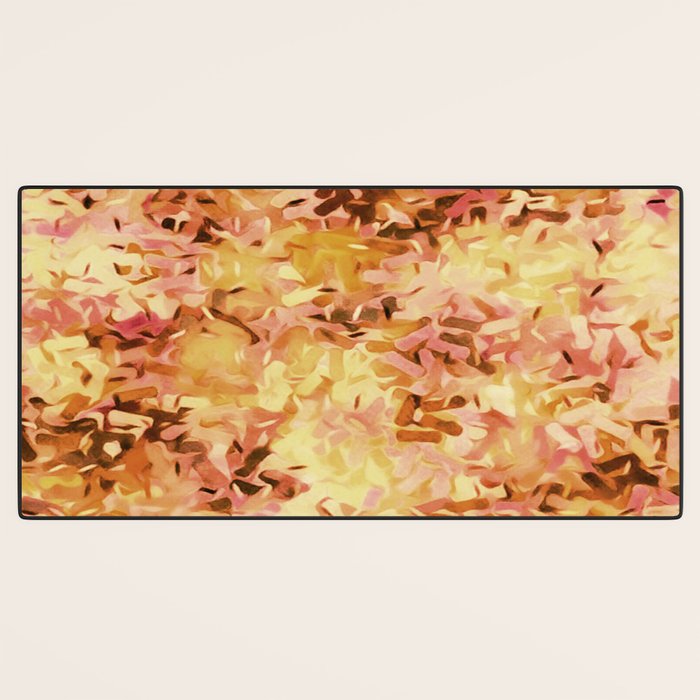 Confetti Autumn Orange Desk Mat Gallery Image 3