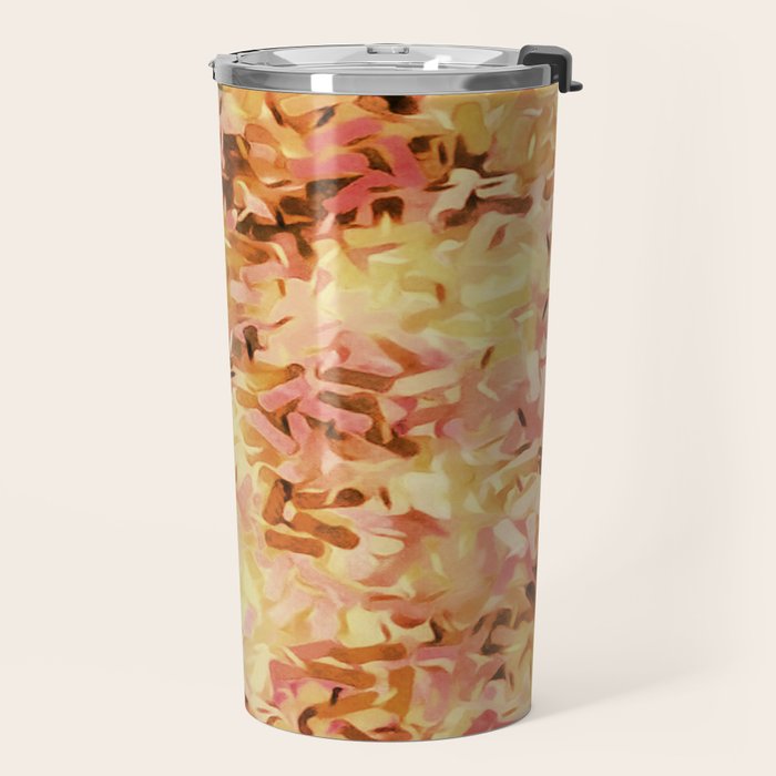 Confetti Autumn Orange Travel Mug Gallery Image 2