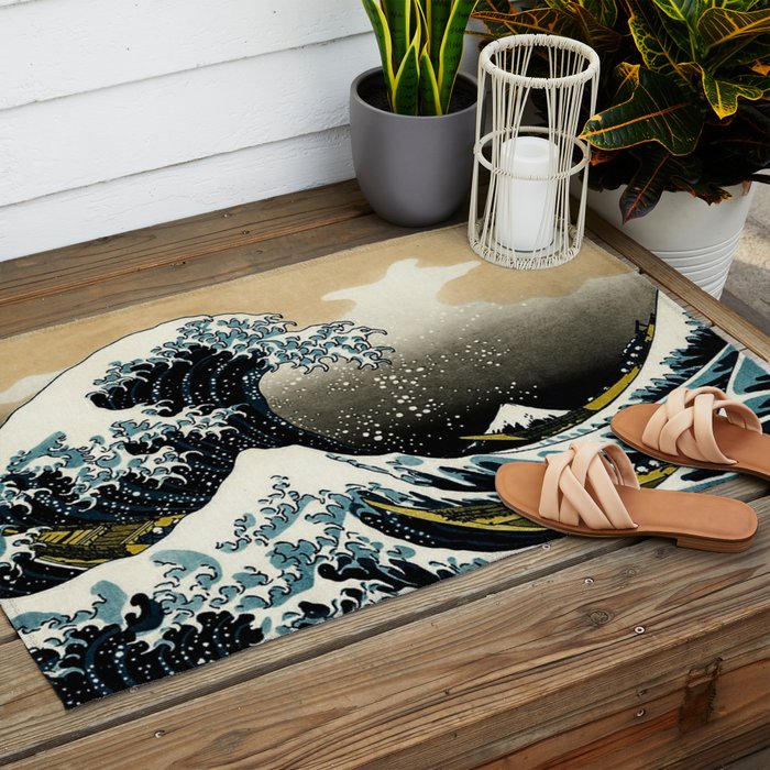 The Great Wave Off Kanagawa ,No.2, Outdoor Rug Gallery Image 2