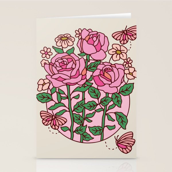 Rose Stationery Card Gallery Image 2