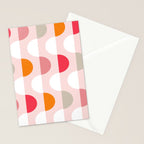 City life facade 2 pearl pink Stationery Card Gallery Image 2