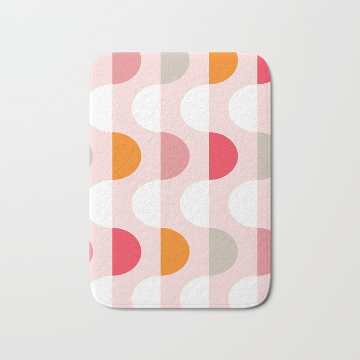 City life facade 2 pearl pink Bath Mat Gallery Image 1