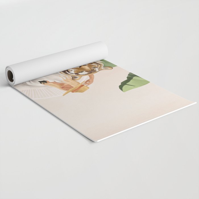 The Lady and the Tiger Yoga Mat Gallery Image 2