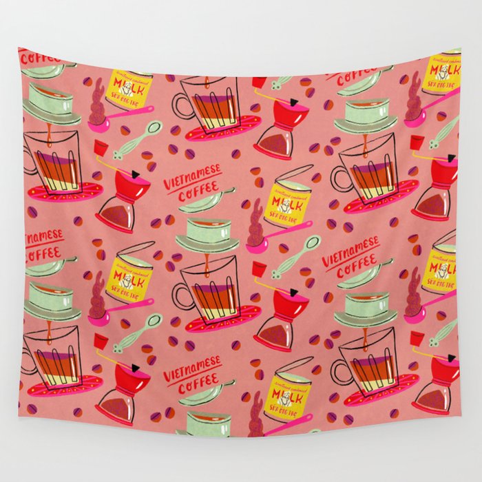 Vietnamese Coffee Wall Tapestry Gallery Image 1