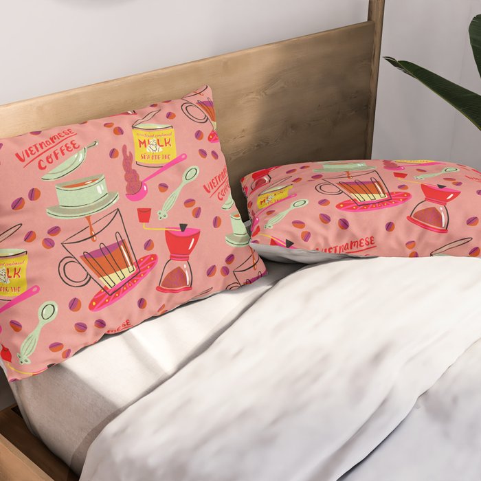 Vietnamese Coffee Pillow Sham Gallery Image 2